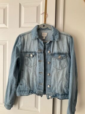 Forever 21 Light Blue Denim Jacket with Washed Finish